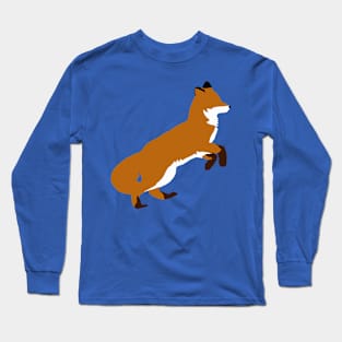 Geometric Red Fox Long Sleeve T-Shirt